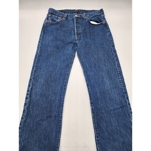 LEVIS 501 Button Fly Jeans Straight Fit 34‎ x 36 **Imperfections